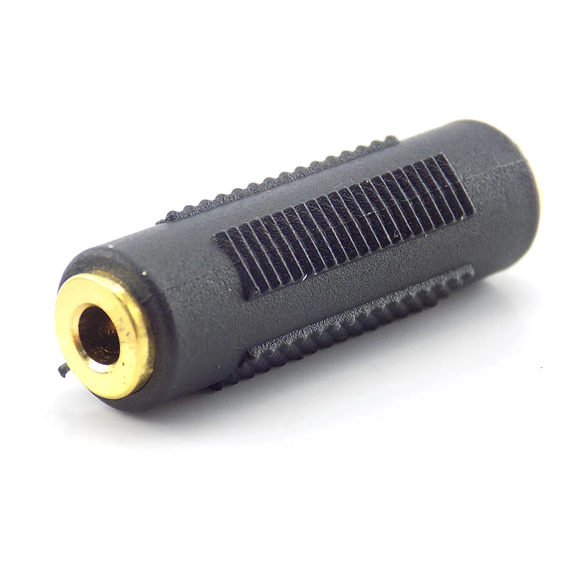 2pcs 3.5mm Female to Female Stereo Adapter Audio Jack Female Coupler Plug Connector Socket Gold Plated