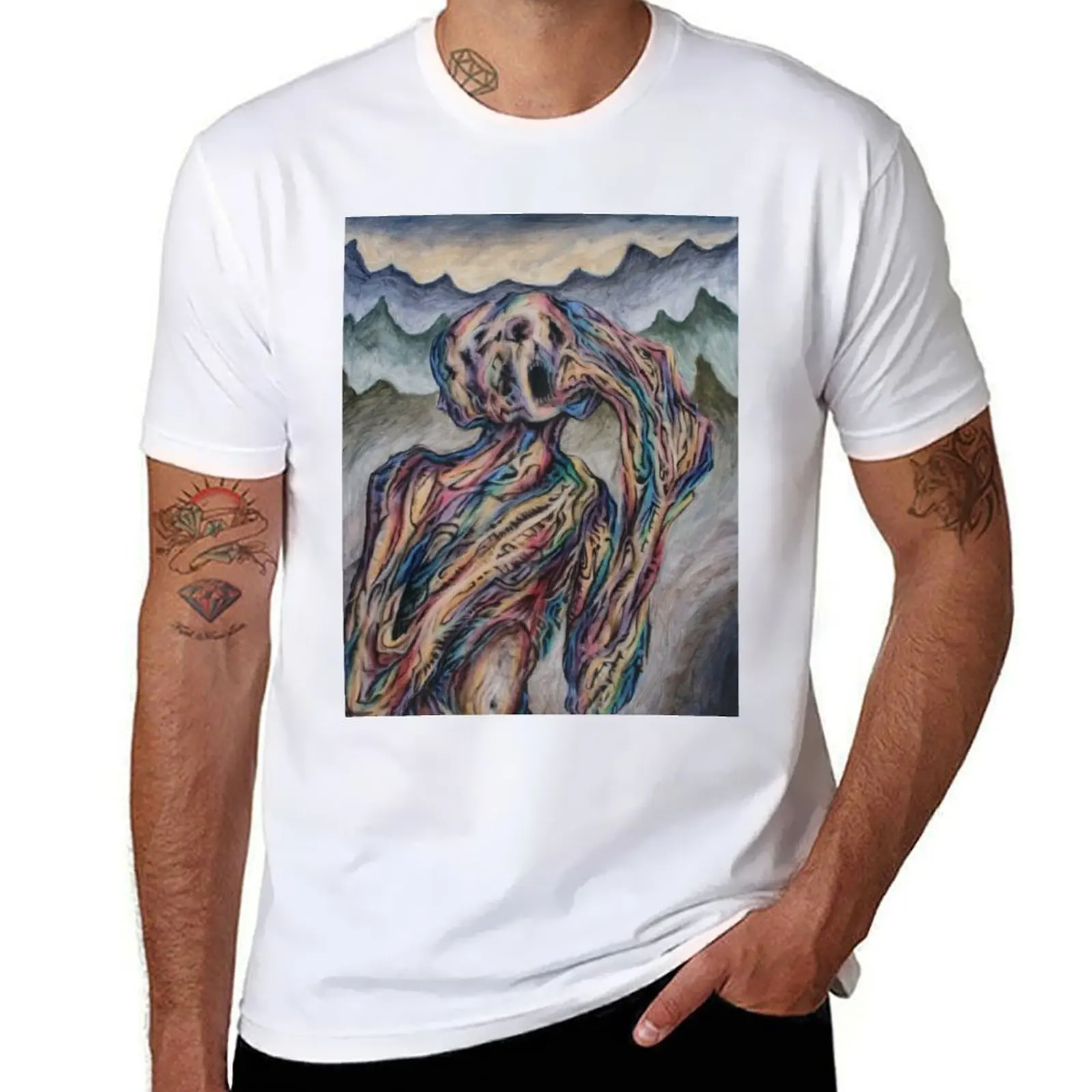 

Ego's Repentance - Oil Painting by Frank Heiler T-Shirt men t shirt cotton 100% anime tshirt