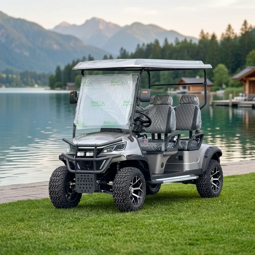 Long Range Electric Golf Cart High Capacity Mountain Resort Scenic Sightseeing Shuttle Buggy