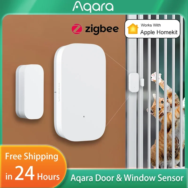 

Original Aqara Door Window Sensor Zigbee Wireless Connection Smart Mini Door Sensor Security Work with Mi Home for HomeKit APP