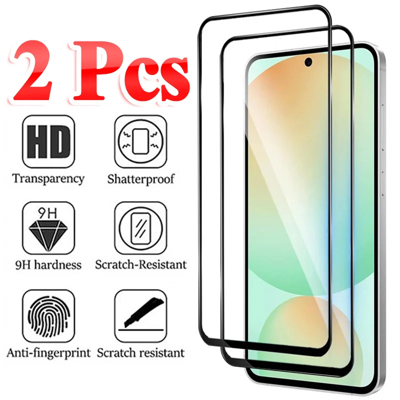 2 Pcs/Lot, Protective Glass for Samsung S24 FE Tempered Film S21 FE Screen Protector S23 FE Samsung Galaxy S 24 FE Glass S24FE