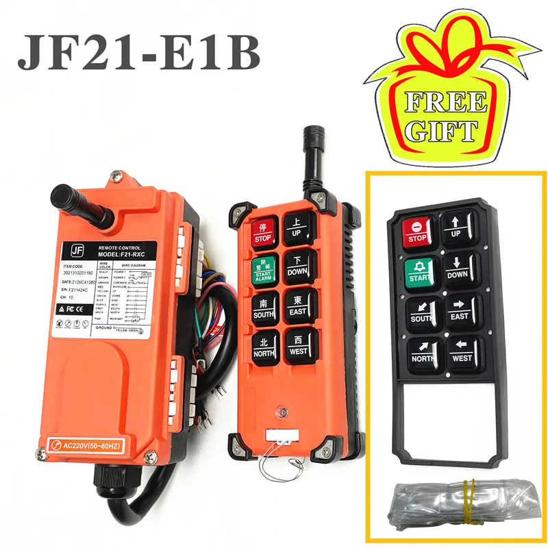 JF21-E1B Industrial Radio Wireless Crane Hoist Remote Control Switch 6 Channel F21-E1B