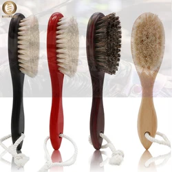 Pro Horse Hair Men Beard Brush Wood Handle Barbershop Broken Hair Removal Brushes Salon Facial Cleaning Mustache Shaving Tools