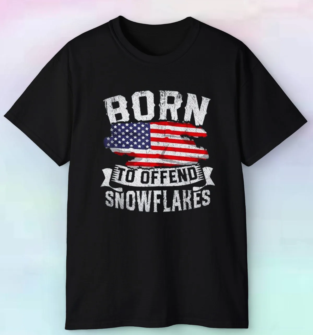 Men's Born To Offend Snowflakes Shirt | Funny Republican Politics | S-5XL