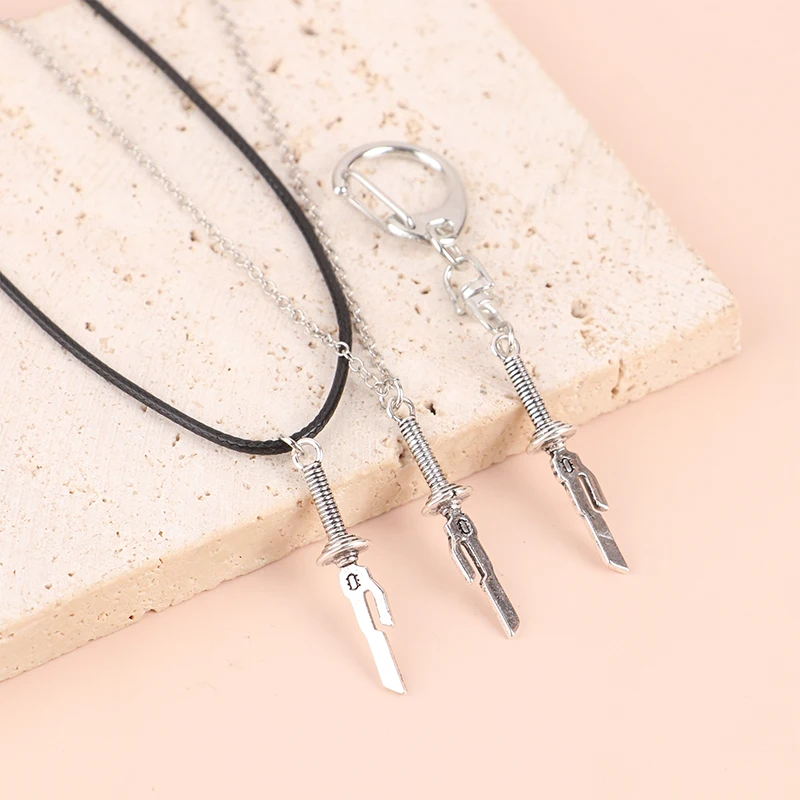 Anime Fushiguro Toji Sword Necklace Spear Of Tianri Knife Pendant Cosplay Necklaces For Unisex Choker Jewelry