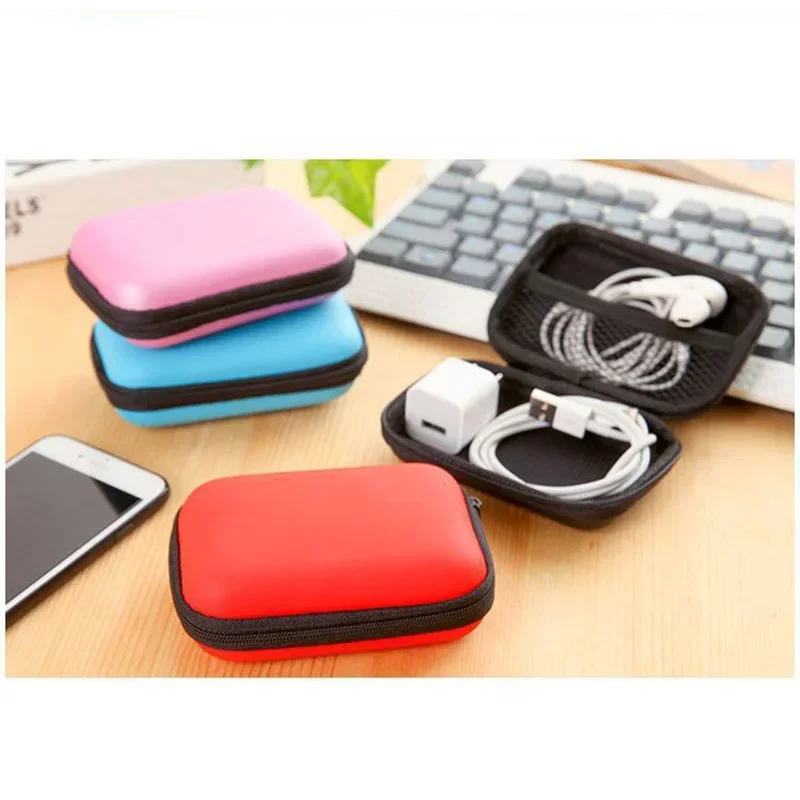 Home Portable Zip Lock Organizer Case Storage Box Rectangle Storage Bag Mobile Phone Data Cable Charger Fingertips Package Bag