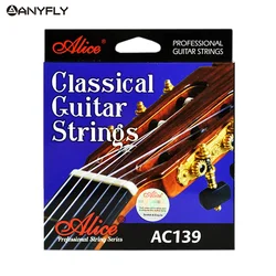 Alice AC139 Classical Guitar Strings Titanium Nylon Silver-plated 85/15 Bronze Wound 028 0285 inch Normal and Hard Tension