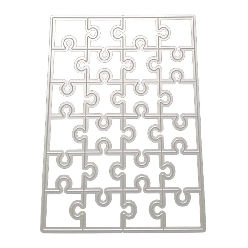 R1WA Puzzle Metal Cutting Dies Dies Stencil Scrapbooking Fatti carta Paper Card Modello stampo Decorazione mestiere