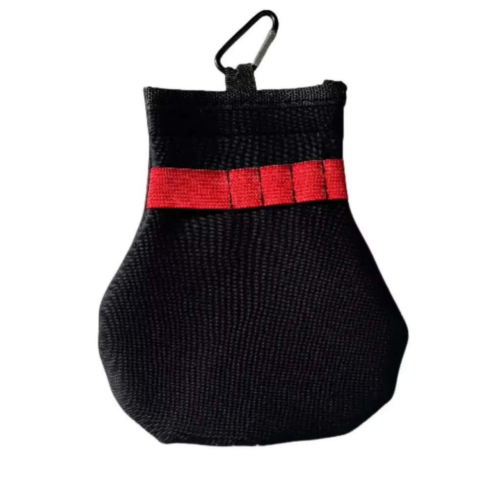 With Metal Clip Golf Ball Tee Holder Spacious Portable Golf Ball Pouch Versatile Easy To Carry Golf Stud Pocket Carry Ball Bag