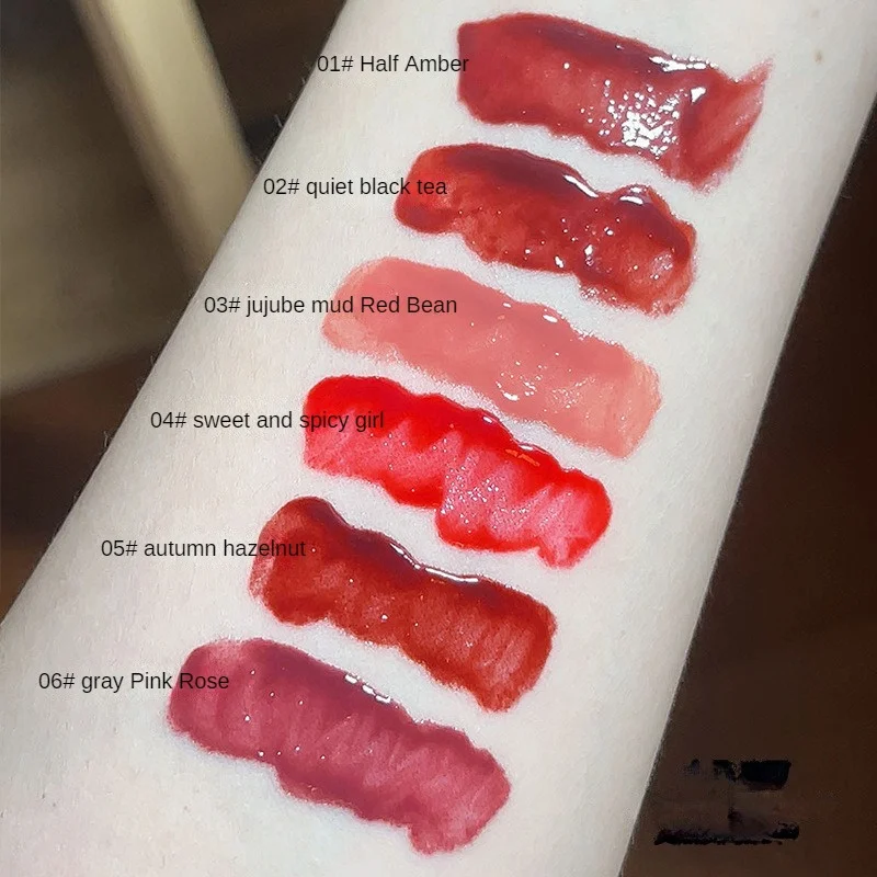 Hydrateert en voedt lippen Whitening Lip Glaze Lip Make-up Waterdichte lipgloss Zijdeachtige textuur Betaalbare lippenstift Lipgloss