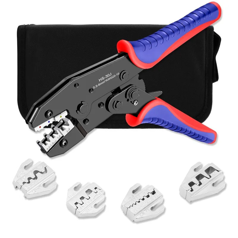 

HS-30J/10N/03B Обжимной зажим Обжимной зажим с храповым механизмом Предварительно изолированный клеммный блок