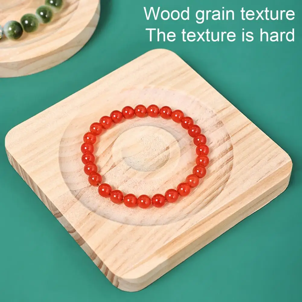 Agate Bracelet Holder Display Tray for Bracelets Wooden Bracelet Bead Board Organizer Tray Beaded Jewelry Design Mat Bracelet