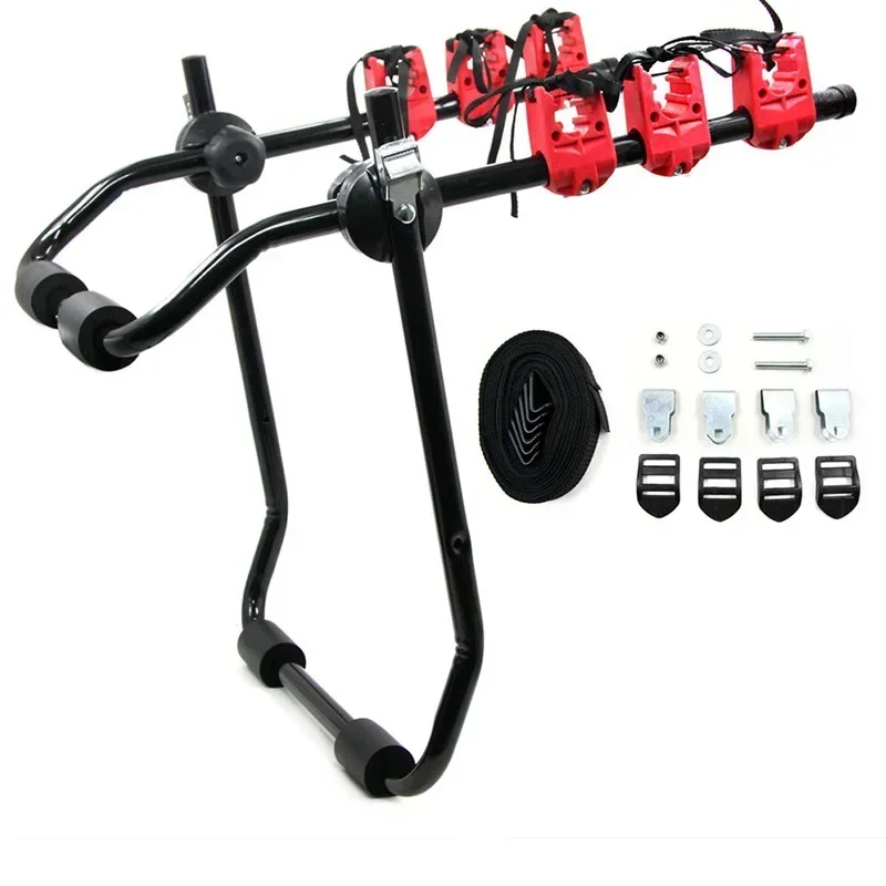 

Full New Car Trunk Bike Rack Bearing 45kg 3Bike Car Universal Carrier Rack Bicycle Trunk Rear Racks Fit For Most Cars SUVS Vans