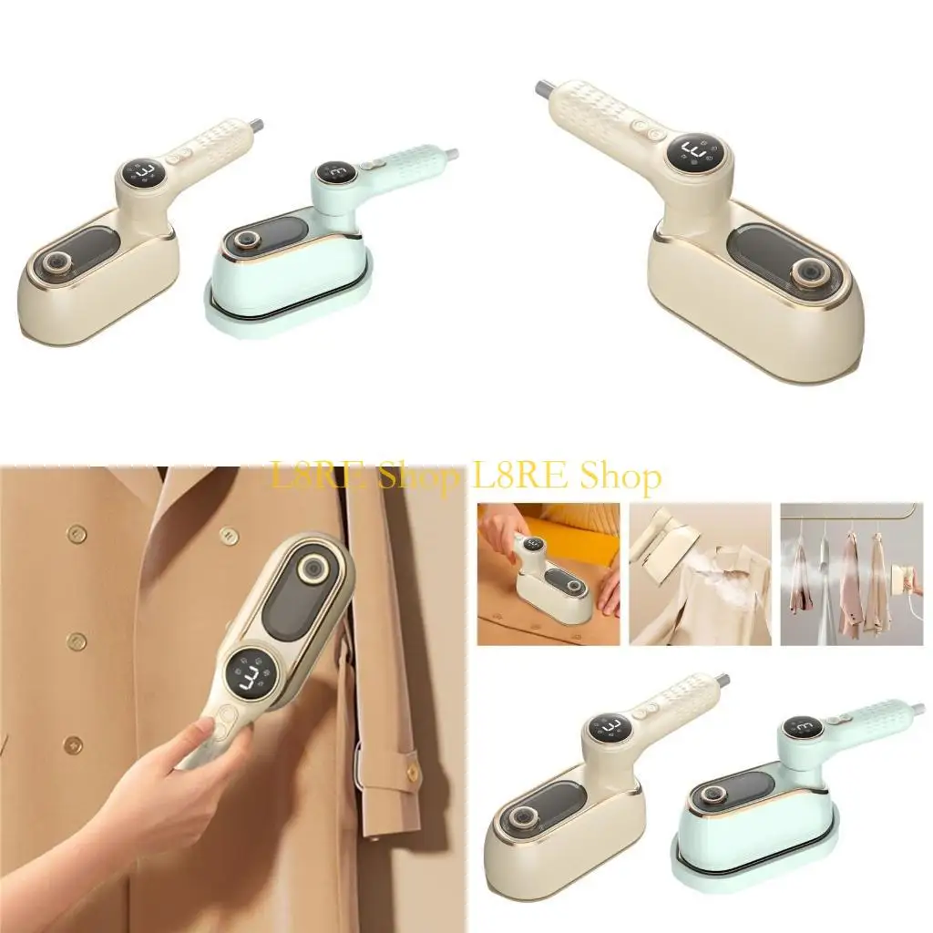 

L8RE Steam Iron for Clothes Horizontal Vertical Steaming Dry Ironing 90° Rotatable Fast Heating Handheld Clothing Steamer