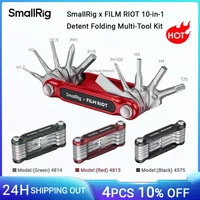 SmallRig x FILM RIOT Kit multiherramienta plegable de retención 10 en 1, juego de herramientas plegables universales para cámara DSLR con destornilladores y llaves