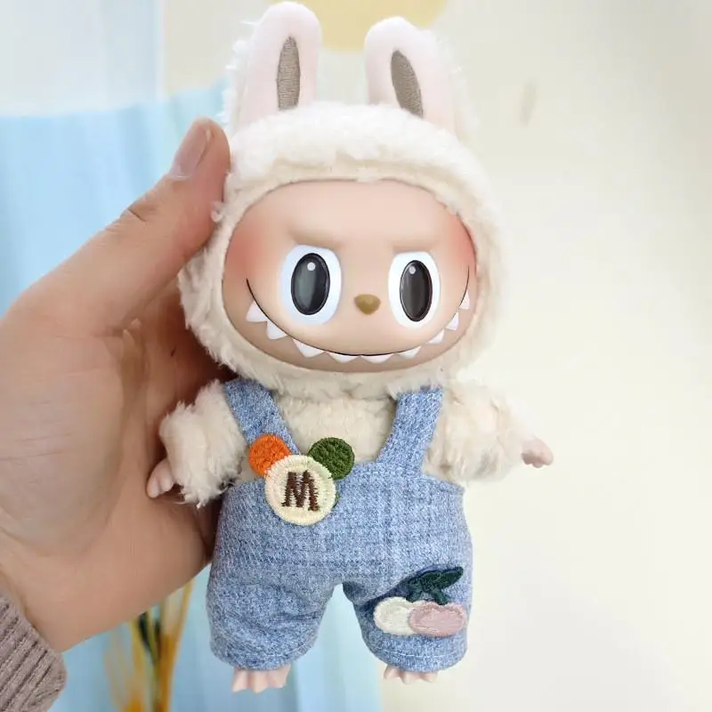 Cocok untuk pakaian boneka labubu 17cm untuk mengganti rok celana tunggal aksesori untuk Macaron Labubu tanpa boneka