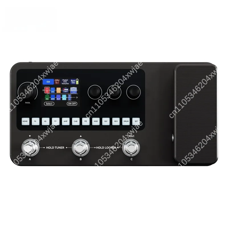 All-in-One Guitar & Bass Effects Processor with Drum Machine, Looper & Tuner for Practice & Recording