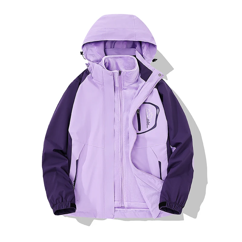 Jaket Serbaguna Tiga-dalam-Satu untuk Memancing di Luar Ruangan, Cocok untuk Musim Gugur dan Musim Dingin, Nyaman, Serbaguna, Bernapas, Jaket Anti Angin untuk Pasangan