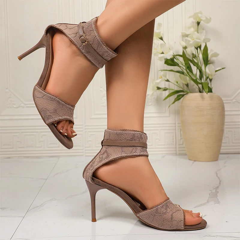 Super High Heels Damen-Sandalen, modische Schuhe mit offenem Zehenbereich, luxuriöse Damen-Hausschuhe, Party-Pumps, elegante Damenschuhe, Mujer De Sandalias