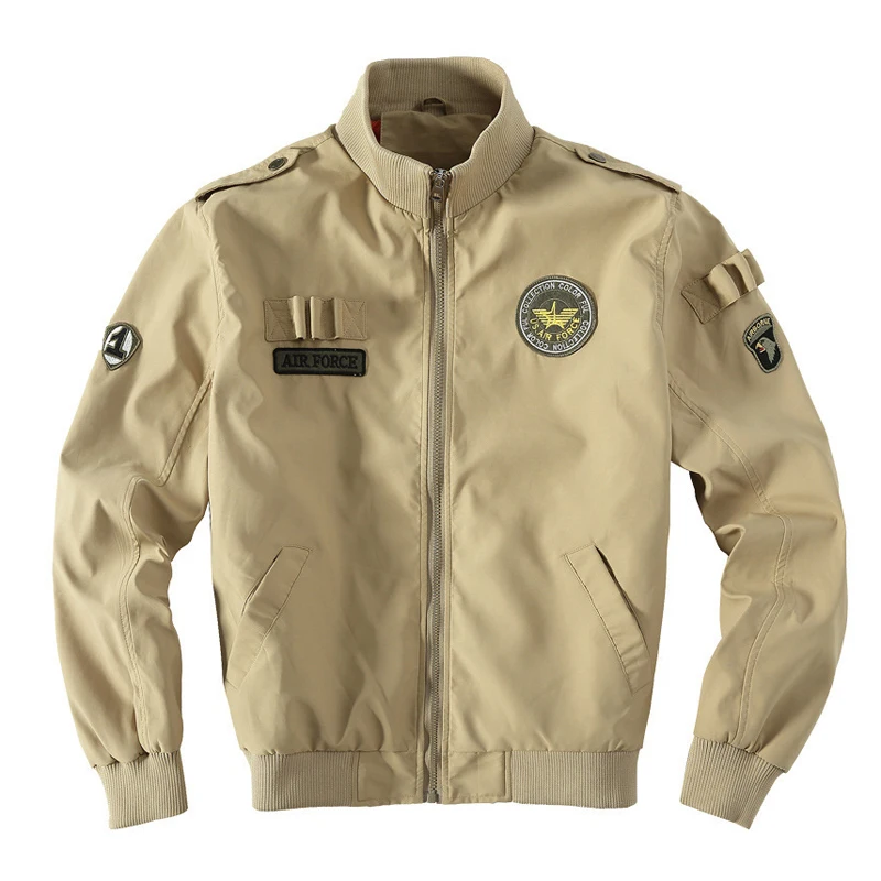 

Осенние мужские куртки-бомберы в стиле милитари, мужские уличные ветровки для пилотов MA-1, модные мужские спортивные куртки на молнии для кемпинга, одежда