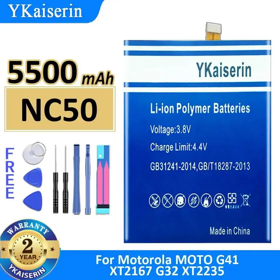 

Mobile Phone Battery For Motorola Moto G41 XT2167 G32 XT2235 5500mAh Premium Replacement NC50