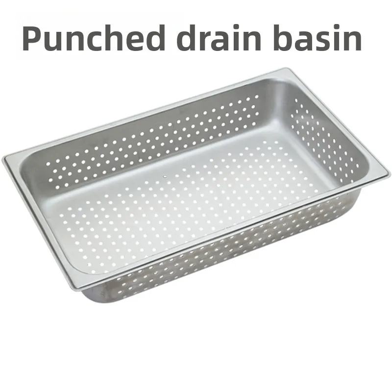 

Stainl Steel Filtering Basin Hole Punch Drainage Fruit And Vegetable Basin Dense Hole Quanti Basin Body Rice Waing Veg...