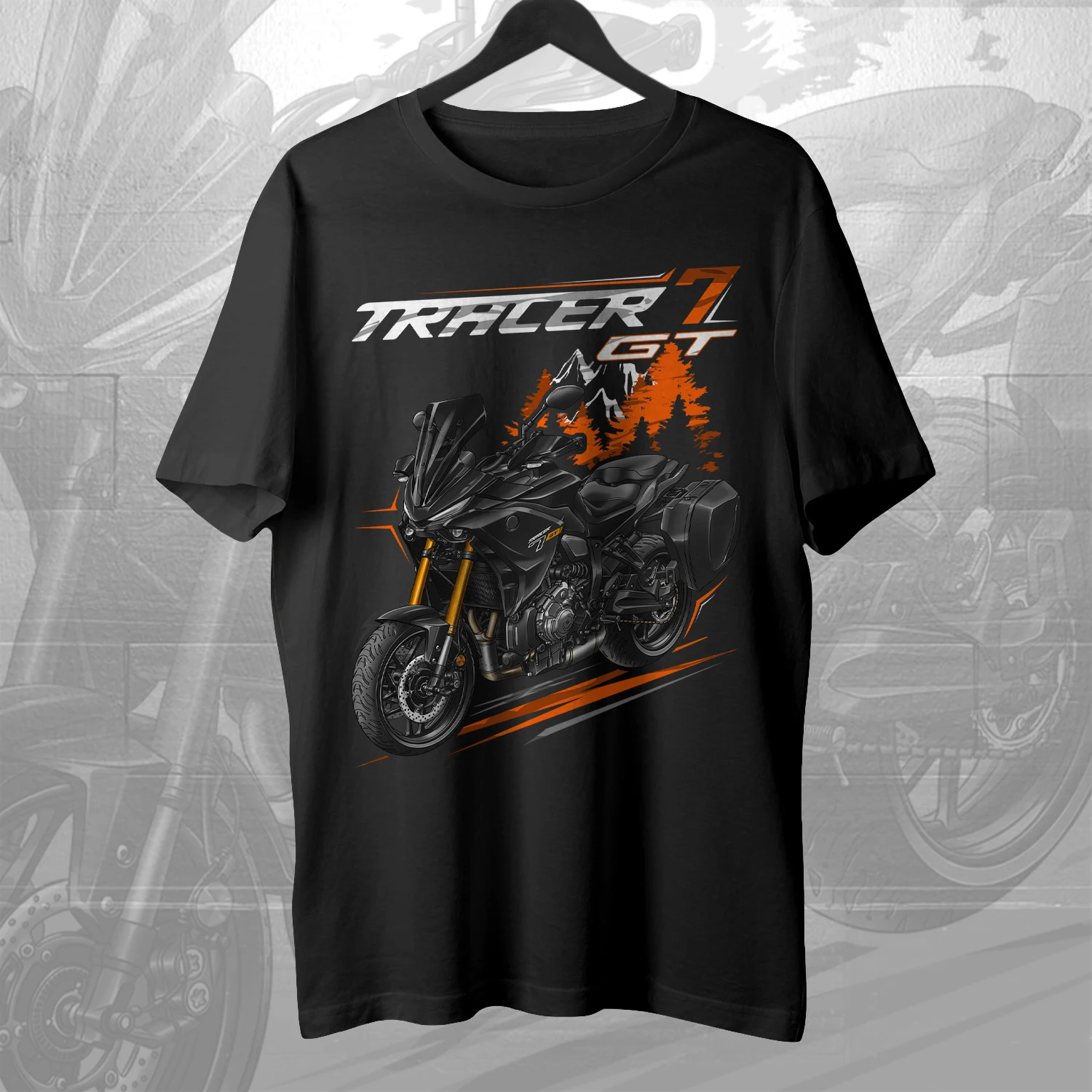 

2023-2025 Models Japanese Tracer 7 Motorcycle T-Shirt 100% Cotton O-Neck Short Sleeve Summer Casual Mens T-shirt Streetwear
