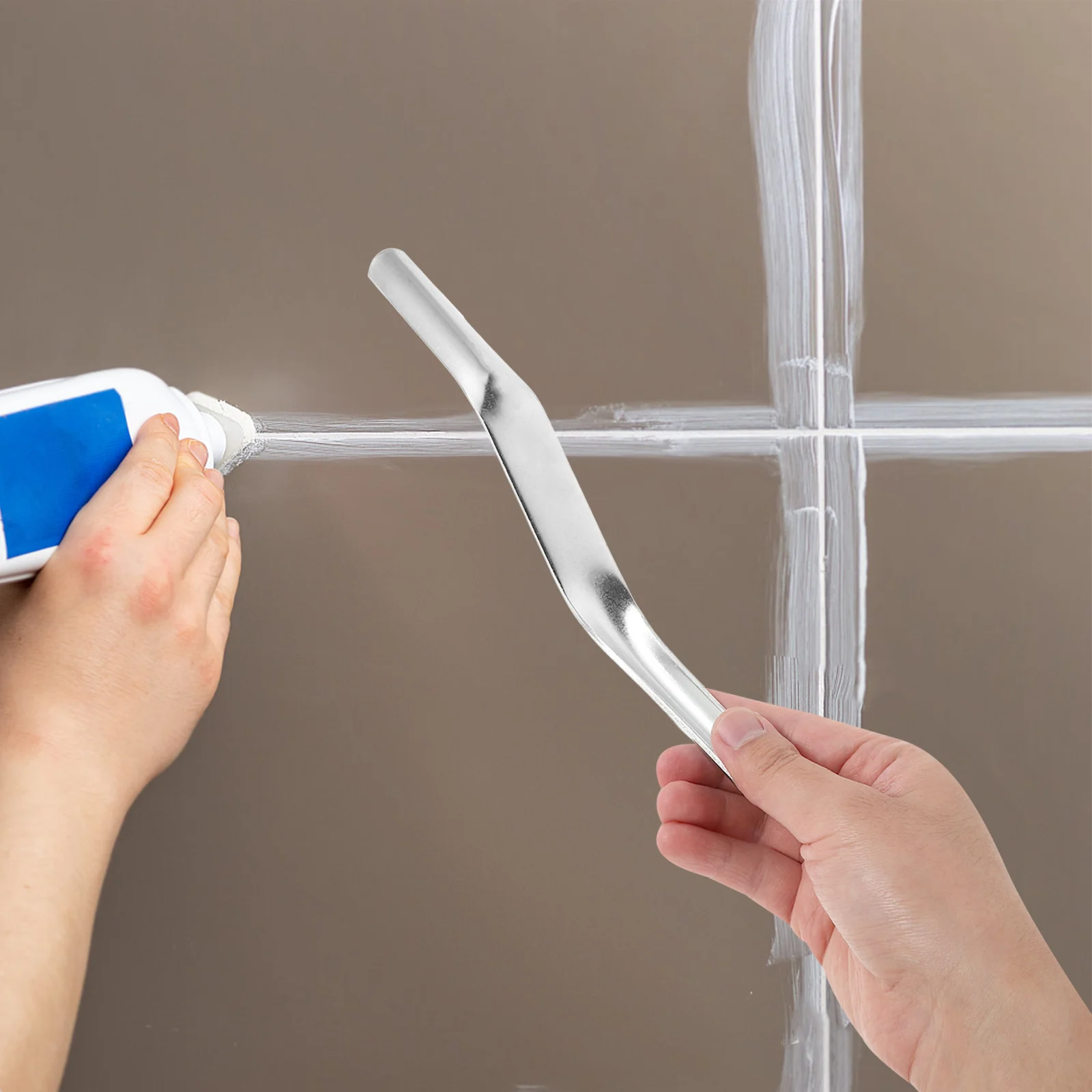 Herramienta de puntuación de ladrillo, diseño de doble cabezal, aplicador de huecos de azulejos, herramienta de eliminación de lechada para paredes de piso de azulejos, herramientas de puntería de ladrillo