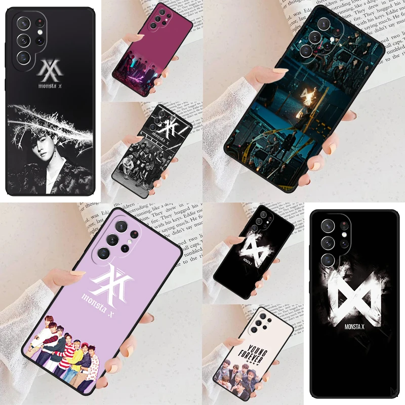 Funda para Teléfono Celular del Grupo de KPOP Monsta X para Samsung Galaxy S26 Ultra S25 S24 S23 S22 S21 S20 Note10