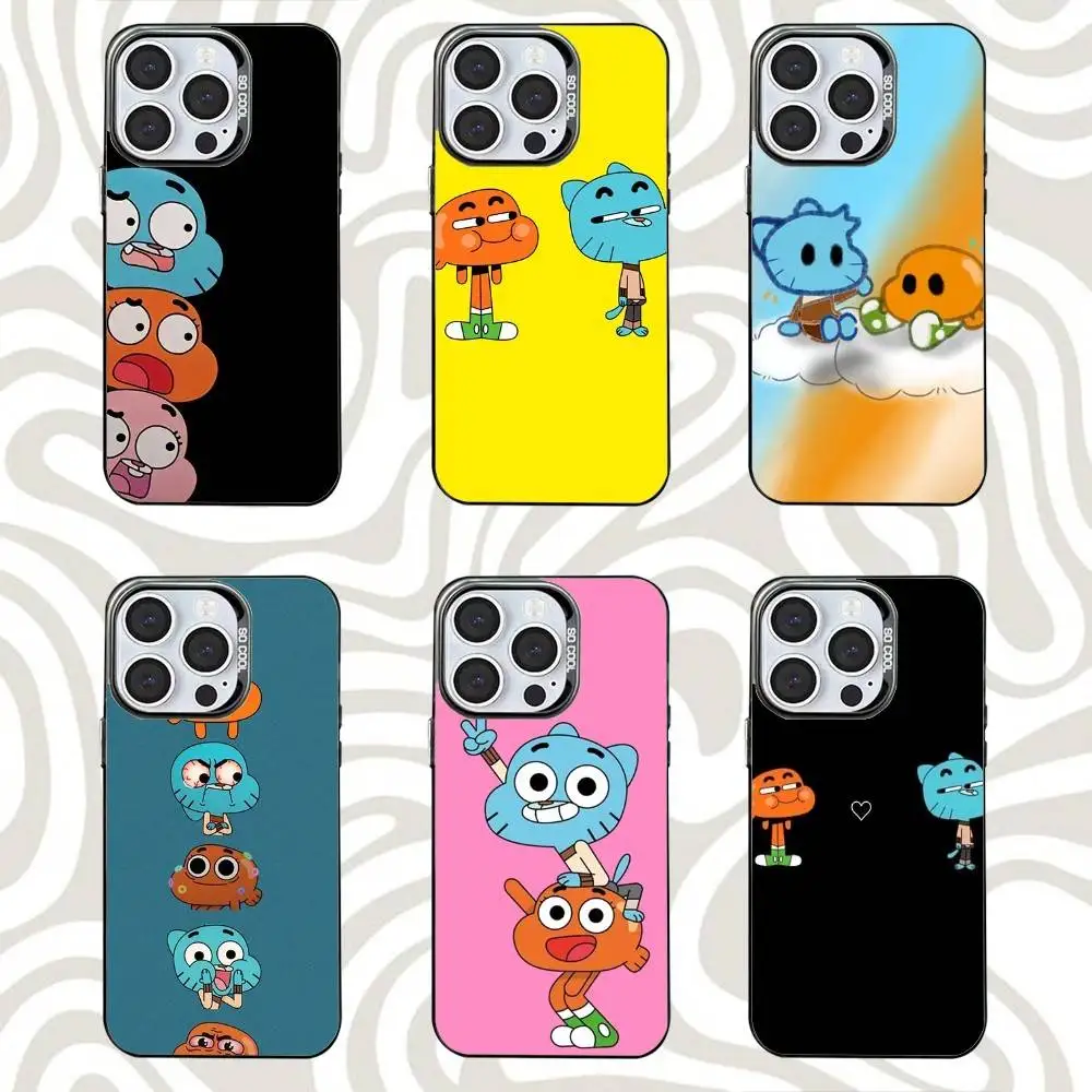 

G-Gmball-ls And D-Darwins Phone Case For iPhone 16,15,14,13,12,11,Mini,Pro,SE,MAX Black Matte Shockproof Cover