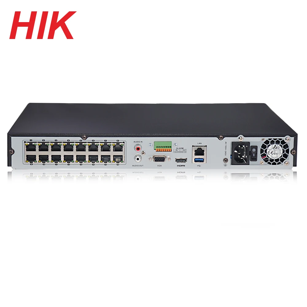 Hikvision POE NVR 8CH DS-7608NI-K2/8P 16CH DS-7616NI-K2/16P H.265 12MP Support Two way Audio Hik-CONNECT Security Surveillance