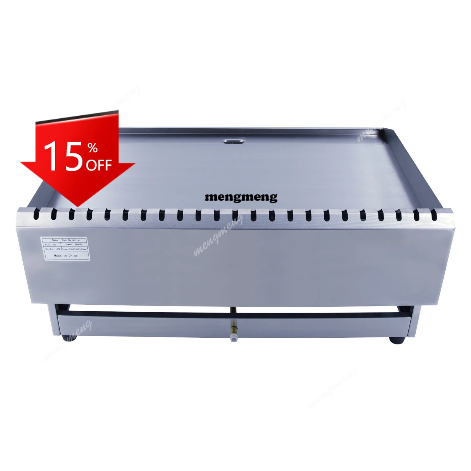 

E132 2025 Wholesale Non-stick Kitchen Equipment BBQ Grill Gas Multifunctional Counter Top Flat Griddle Machine With Warranty