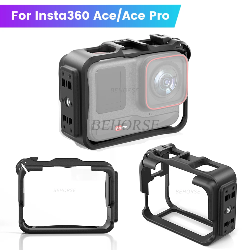 Abs cage schutz rahmen für insta360 ace/insta360 ace pro kaninchen rand anti-fall rahmen action kamera zubehör