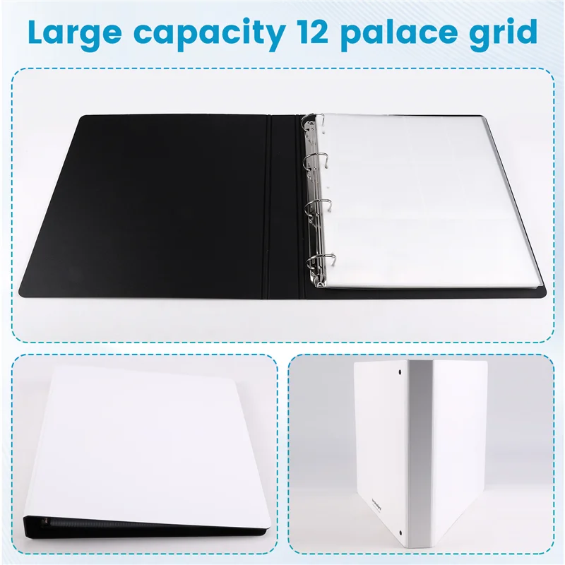 3-Zoll-Taschen-Fotokartenbinder, 30 Stück, Innenseiten, Fotoalben, Poka-Binder, Sammler, Buchbinder, Hintergrundpapier