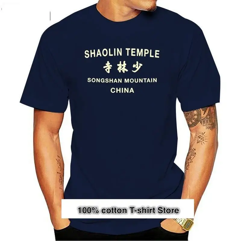 Camiseta blanca divertida para hombre, camisa negra, Shaolin, Kung Fu, Songshan, Mountain China, Kungfu, nueva