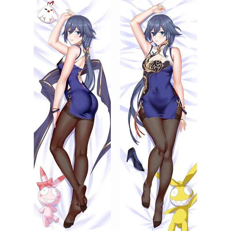 

60x180cm Dakimakura Pillow Case Cosplay Fu Hua Pillowcase Hugging Anime Printed Pillow Cover