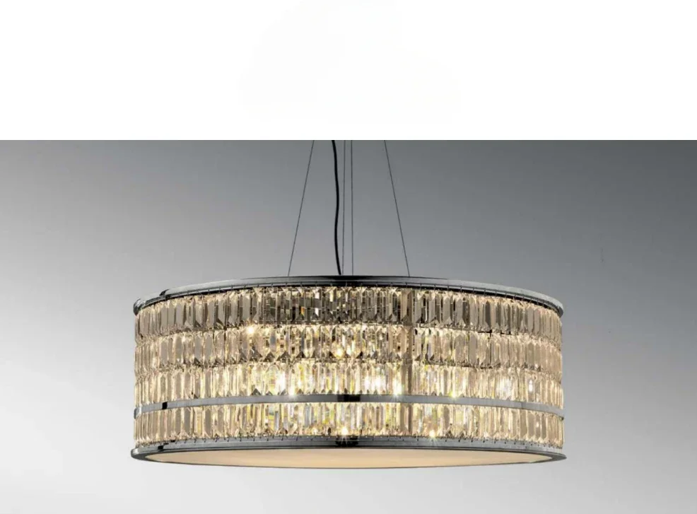 Nordic Luxury Clear Crystal Chandelier Led Home Decor Light Fixture Italian Style Hanging Lamps for Living Room Bedroom