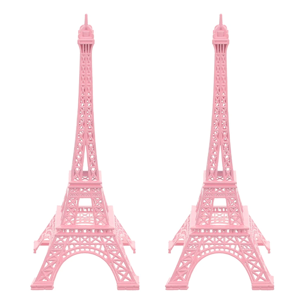 

2pcs Eiffel Tower Souvenir Metal French Artistic Display Unique Table Decor Home Office Wedding Event Supplies Cultural Travel