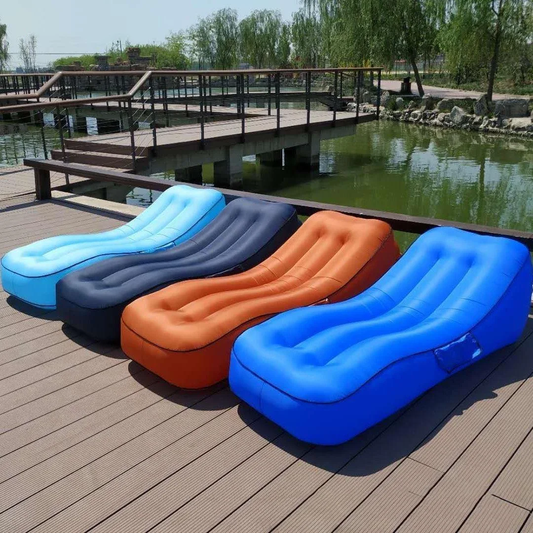 Outdoor Lazy Inflatable Sofa Internet Celebrity Inflatable Bed Park Air Cushion Bed Portable Air Sofa Lazy Bed