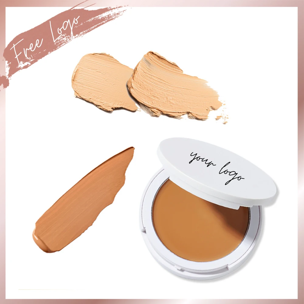 

Cream Compact Foundation Medium to Full Coverage Custom Logo Face Makeup Concealer Cosmetics Vegan Matte Contour Waterproof