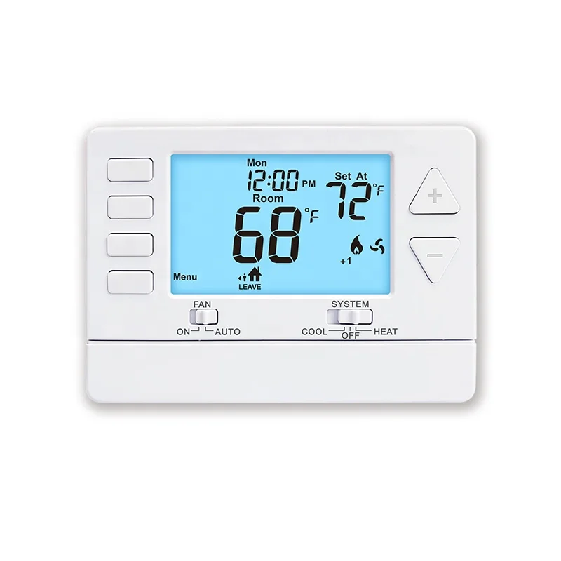 Large Digital 24V Electronic Room Air Conditioning Smart Thermostat For Cooling S3015