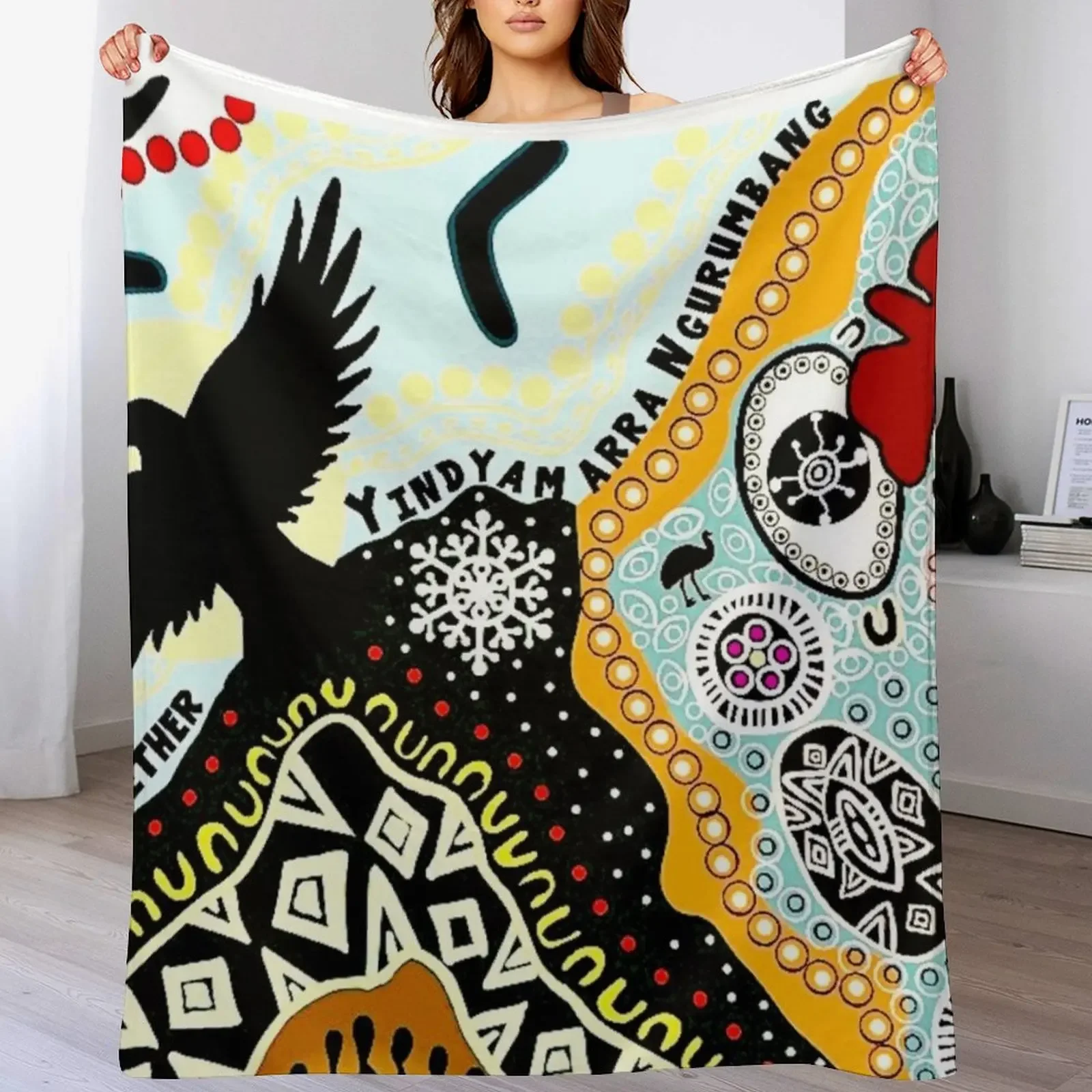 

Respecting Country Throw Blanket christmas gifts Softest Plush christmas decoration Blankets
