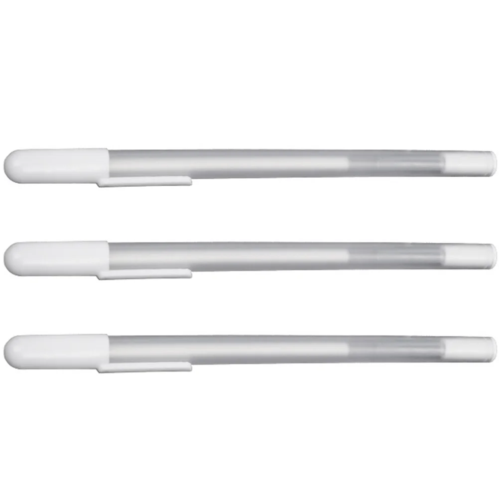 

3 Pcs Skin Marker Microblading Marking Pens White Plastic Permanent Eyebrow Position