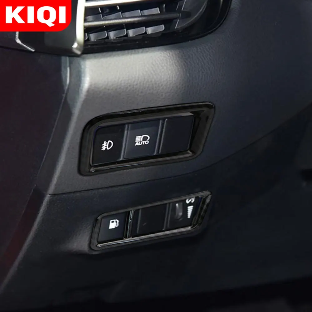 Fog Lights Switch Cover for Toyota C-HR CHR 2016-2023 Car Tank Button Trim Headlight Switchs Circle Sticker Accessories