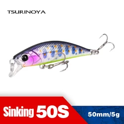 TSURINOYA Fishing Lure 50S 5g Sinking Minnow INTRUDER Trout Hard Baits DW106 Jerkbait Perch Pike Bass Hot Sale Crankbait Wobbler