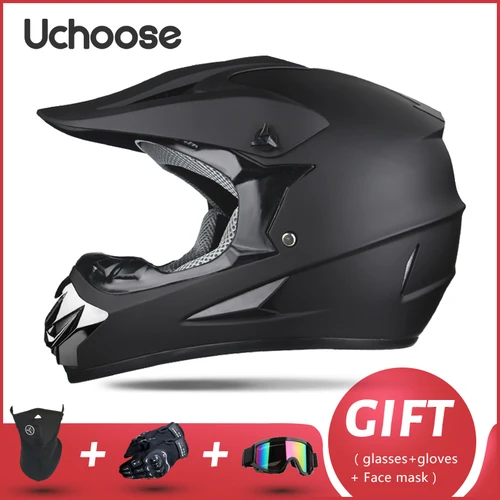 Imagen 2 del producto Casco de motocicleta todoterreno profesional para niños y adultos, regalo gratis
