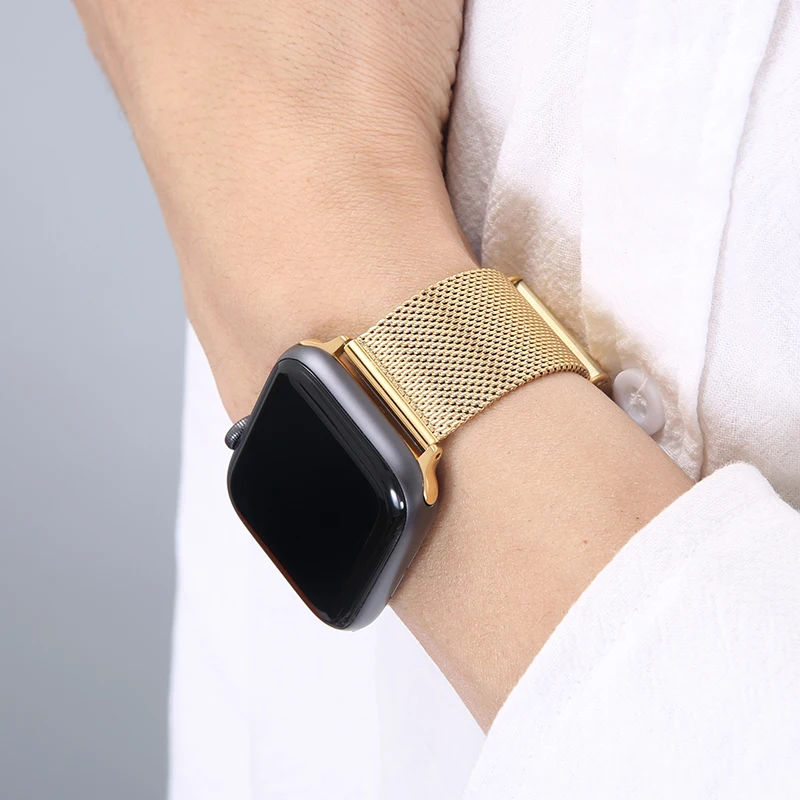 Luxuriöses Edelstahlarmband für Apple Watch Band 44 mm 40 mm 42 mm 38 mm Metall-Ersatzarmband für iWatch 8 7 6 5 SE 4 3 – Detail 12