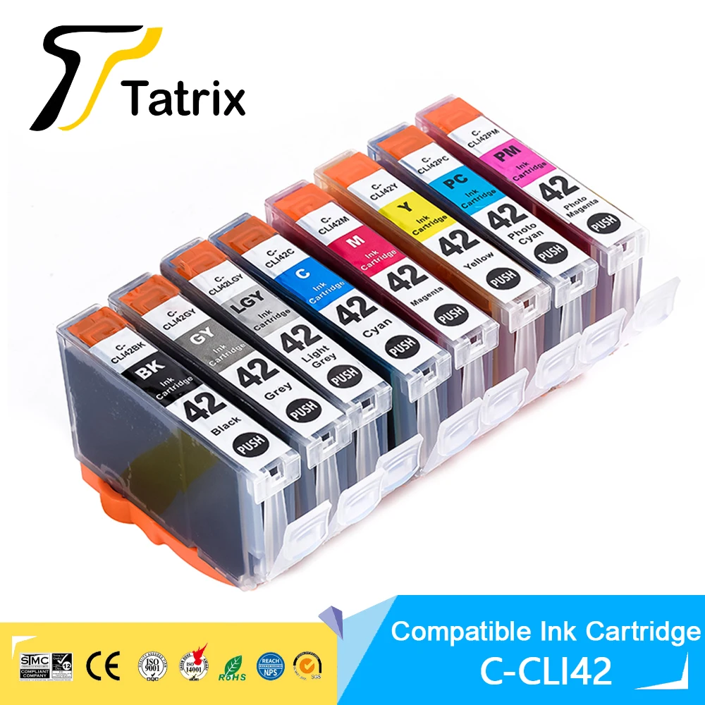 New Ink Cartridge CLI-42 CLI42  With Chip Compatible For Canon PIXMA Pro-100 100S Printer