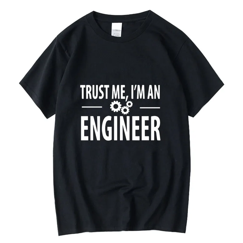 XINYI 100% Cotton Men's T-shirt 'Trust Me, I AM' Customizable Hand-Painted Design Casual Comfortable Men's Fashion Top