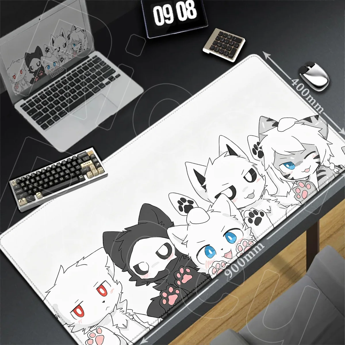 Locking Edge E-sport Gamer Extended Desk Rug 90x40cm Laptop Keyboard Mats Changed Puro Wallpaper Mouse Pad PC Rubber Accessories